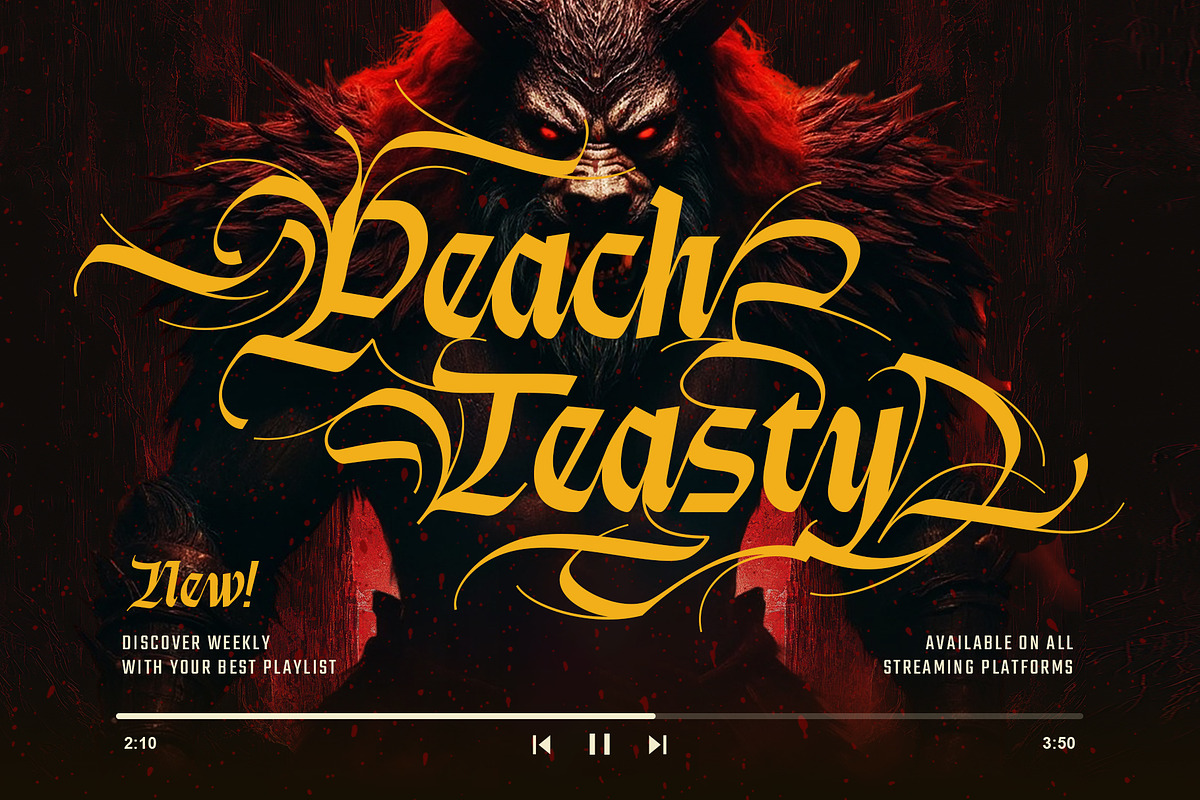 Micky Rinse Typeface, a Blackletter Font by alit design (Photo 4 of 20)