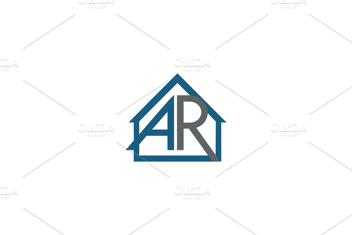Modern AR Real Estate Logo, a Branding & Logo Template by Vectorium Studio (Photo 1 of 2)