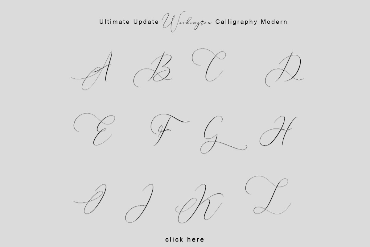 Washington Calligraphy Modern preview 5