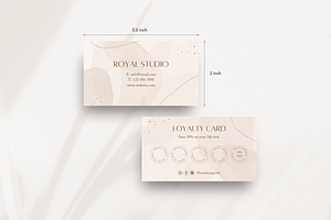 Beauty Loyalty Card Template