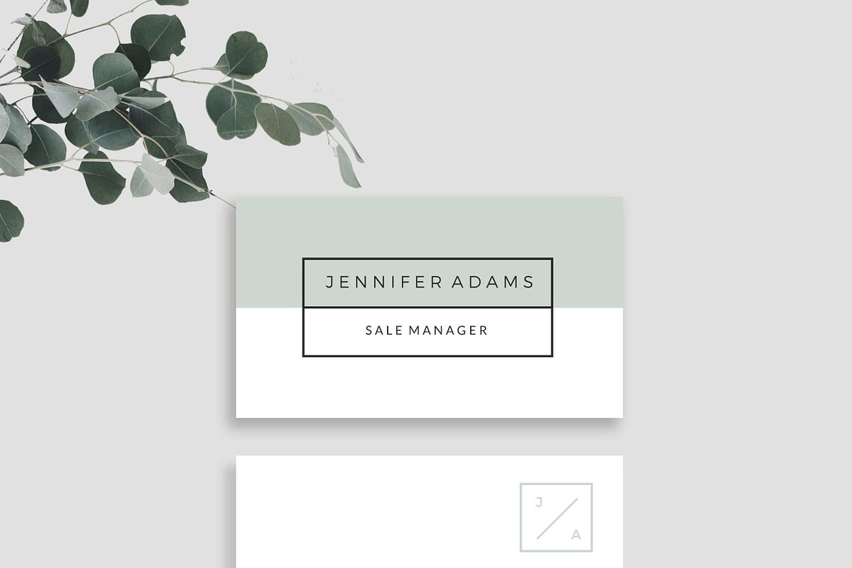 Modern Business Card, a Business Card Template by Glowing Pieces (Photo 1 of 4)