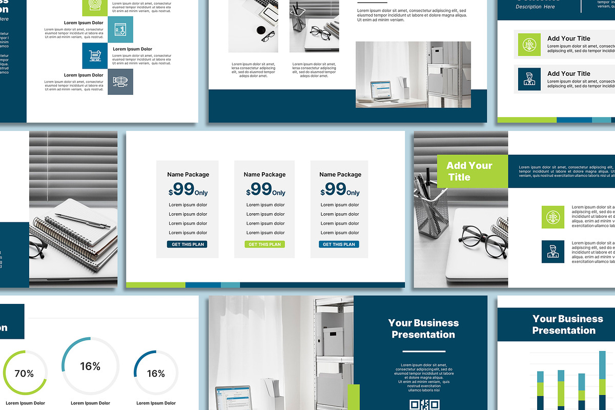Modern Green - Powerpoint Template, a Presentation Template by SKY CREATION