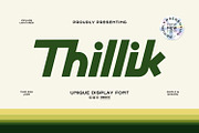 Thillik, a Font by Imoodev (Thumbnail 1 of 5)