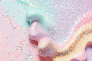 Glitter Sparkle Pastel Fluid Texture