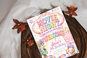 Movie Night Birthday Invitation, an Invitation Template by heynomi (Thumbnail 4 of 19)