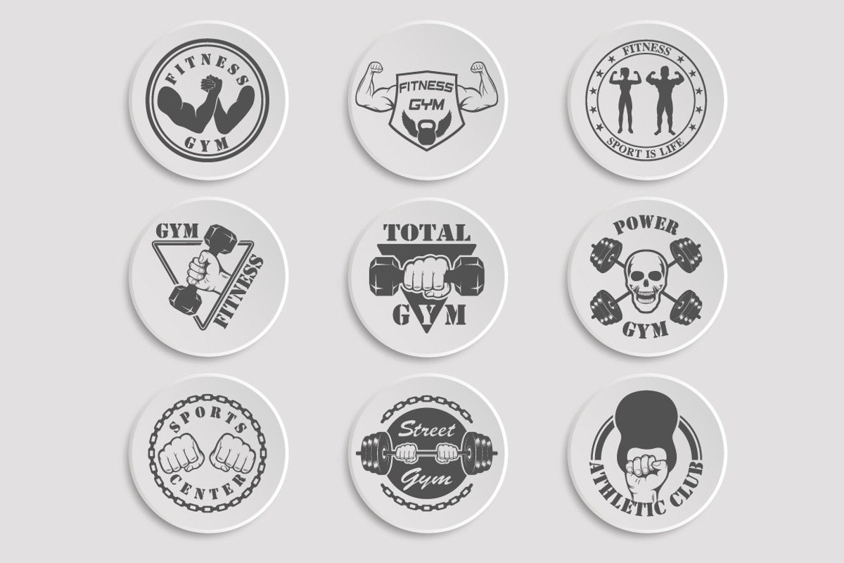 Fitness gym icons, a Graphic by Tomass2015 (Photo 2 of 4)