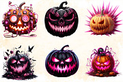 Creepy Black and Pink Halloween Pump, an Illustration by SVGArt (Thumbnail 4 of 8)