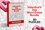 Valentines Day Word Snake Bundle, a Print Template by Graphic Template (Thumbnail 1 of 2)