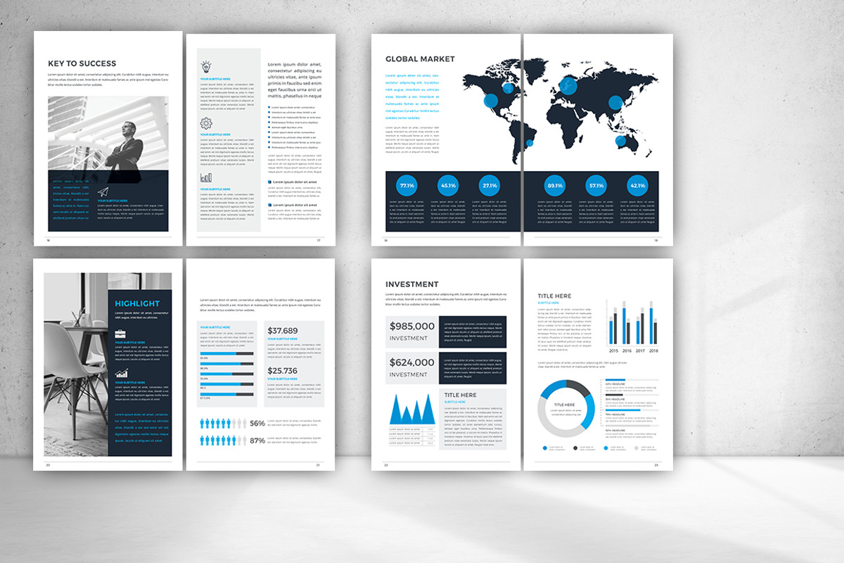 The Annual Report, a Brochure Template by design_pick (Photo 4 of 22)