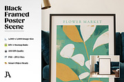 Black Framed Poster DIN A PSD Mockup, a Household Mockup by Julian Adams (Thumbnail 2 of 3)