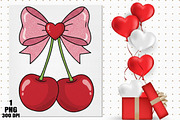 Valentine's Day Cherry PNG, an Illustration by Daily.Designs (Thumbnail 5 of 5)