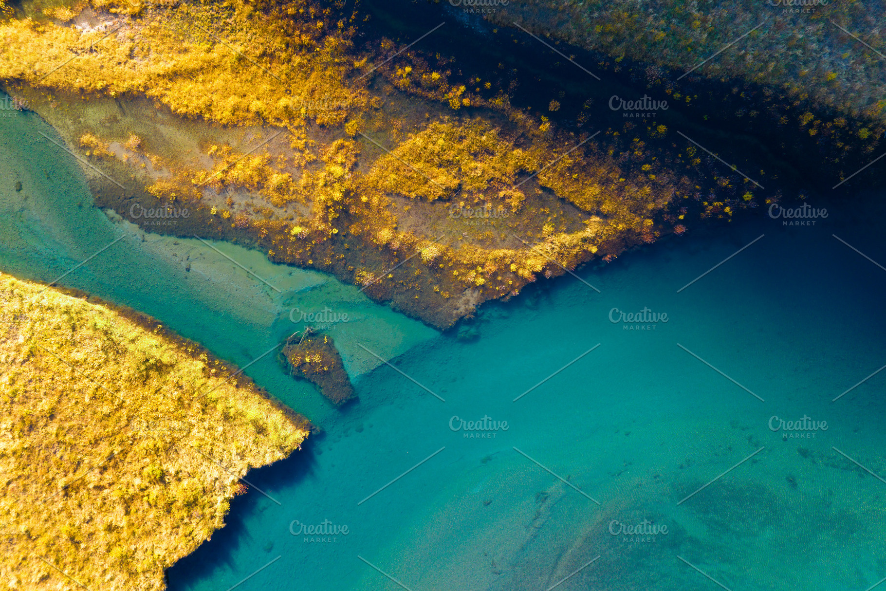 Drone view of the river, a Nature Photo by Landscape and travel