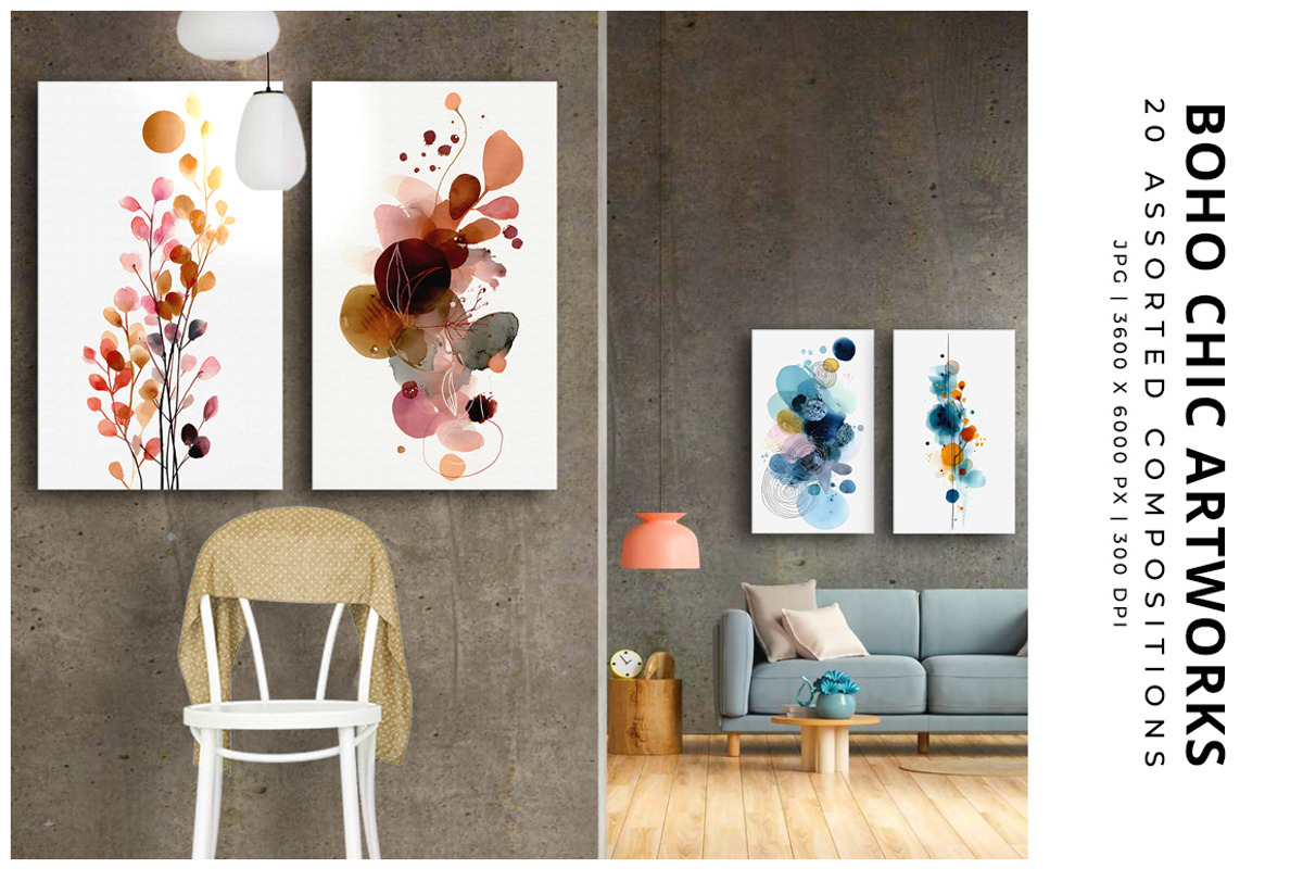 Boho Chic Artworks, a Decorative Illustration by Digital Art Creations (Photo 4 of 6)