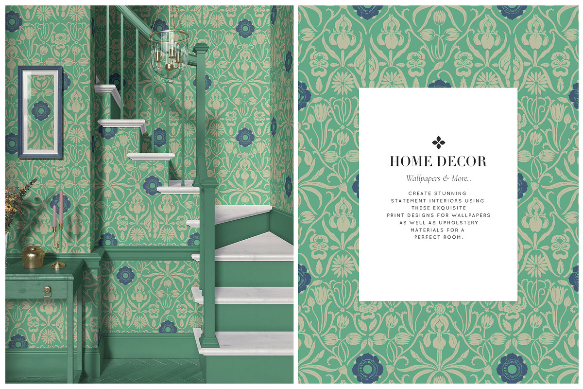 Papier Fleur, Vector Luxury Print!, a Wallpaper Graphic by Pink Linen (Photo 8 of 13)