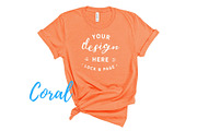 Bella Canvas TShirt Mockups On White, a Shirt Mockup by lock and page (Thumbnail 47 of 92)
