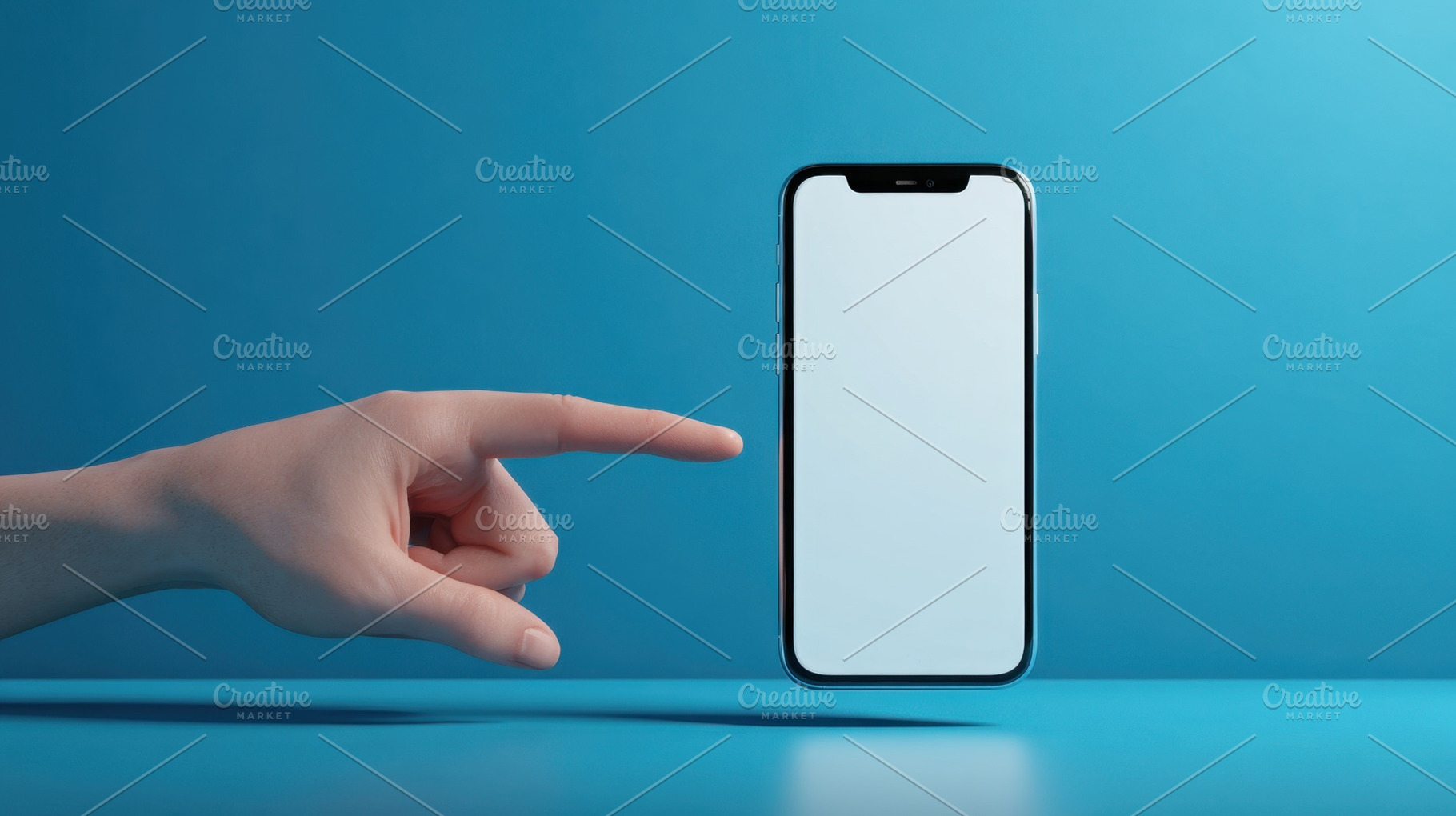 Hand pointing at a smartphone screen, a Photo by Beautiful things