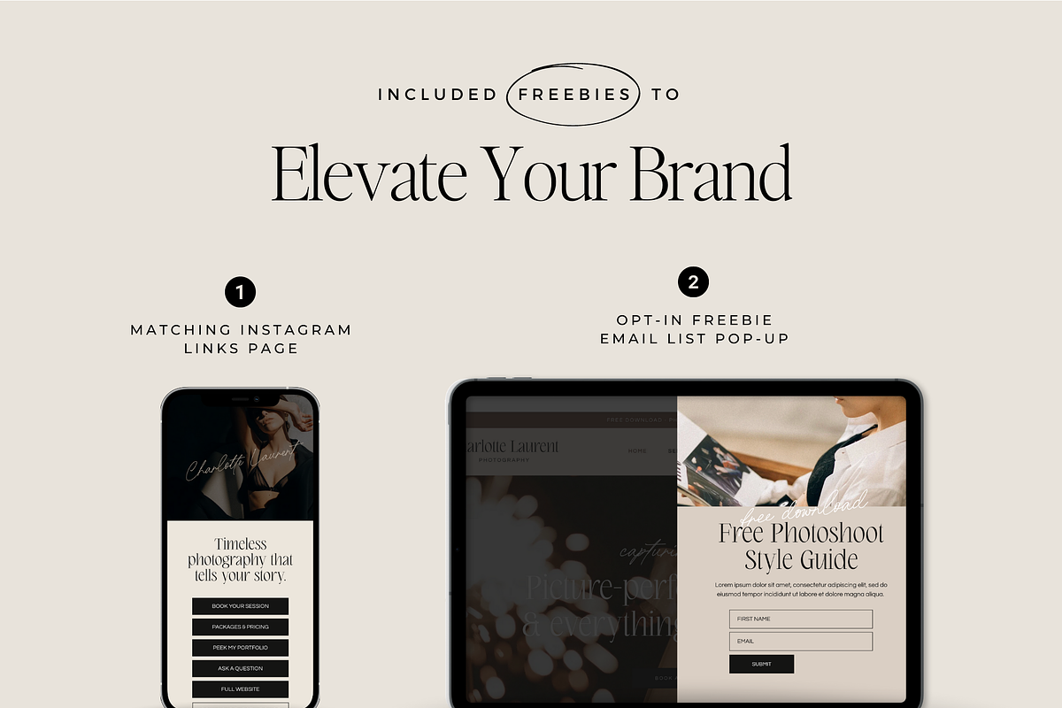 Website Template for Photographers, a Wix Template by Ton Rêve Design Studio (Photo 3 of 8)
