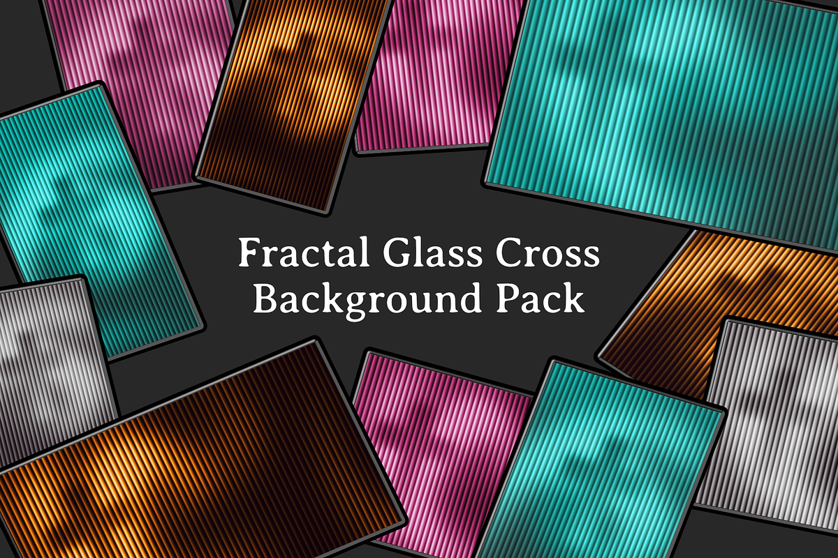 Fractal Glass Cross Background Pack, a Background Graphic by Greater Worth (Photo 1 of 6)