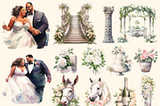 Luxury wedding Watercolor clipart, a Person Illustration by Hello My Print (Thumbnail 2 of 9)