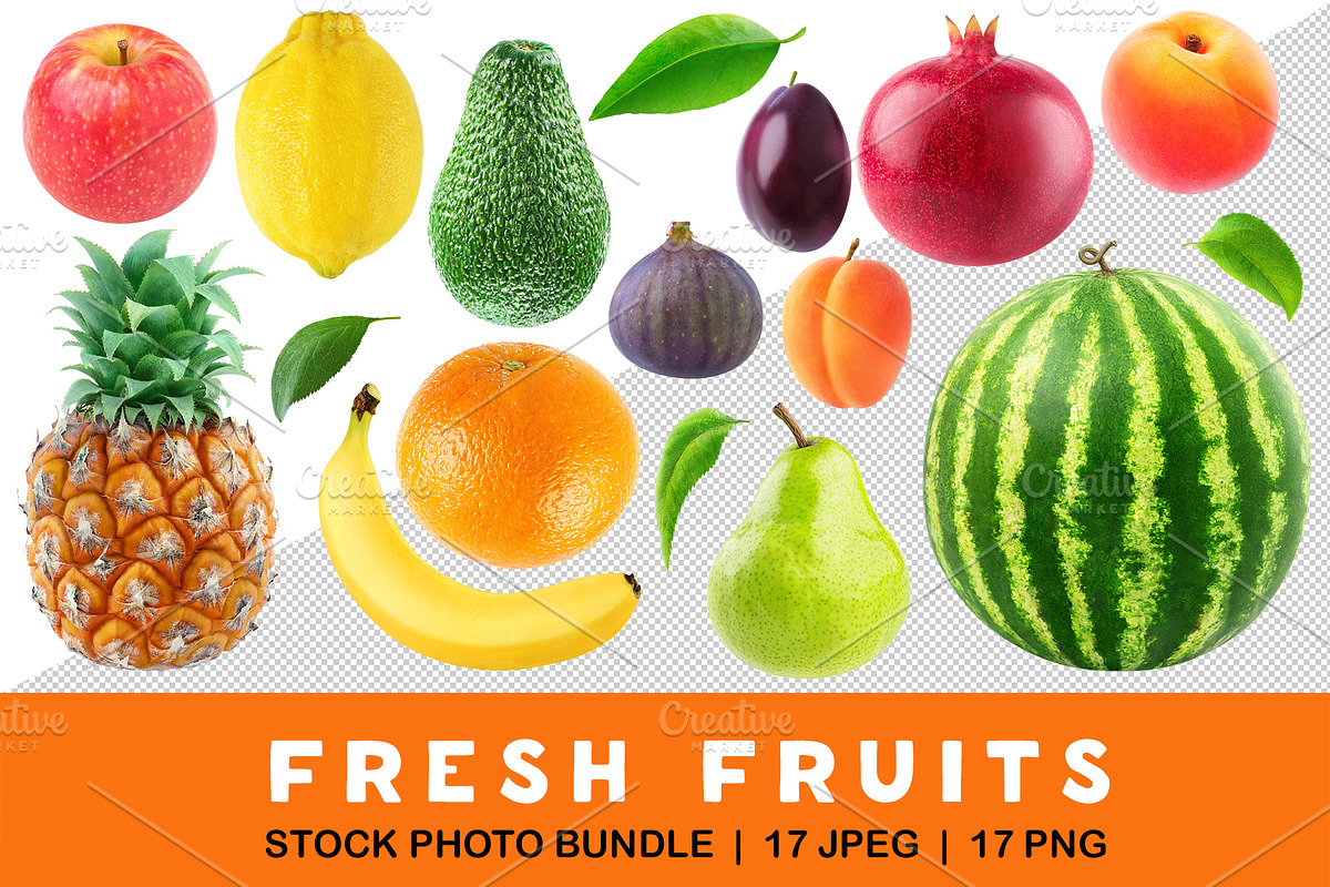 17 fresh fruits, an Object Graphic by Fruits+Veggies (Photo 1 of 3)