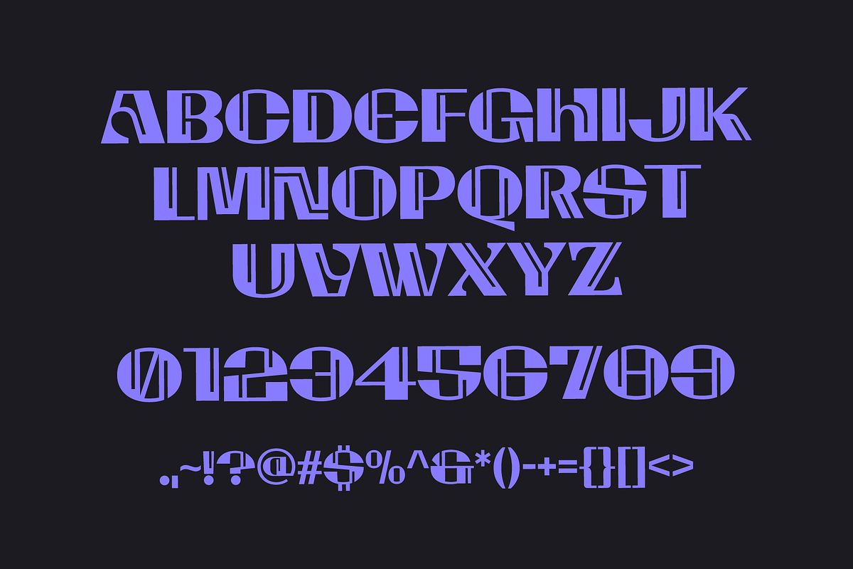 Gramion; Experimental Display Font, a Sans Serif Font by Eko Bimantara (Photo 6 of 6)