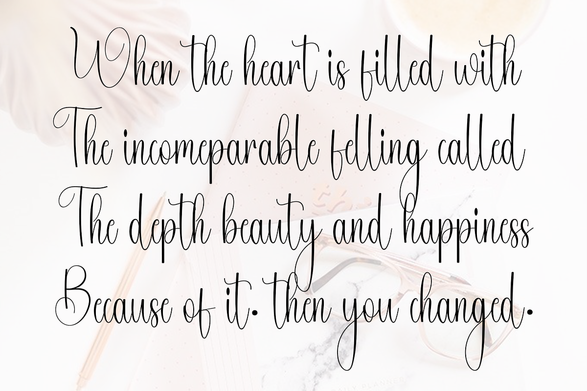 Smoothing, a Handwritten Font by FreshTypeINK (Photo 2 of 8)