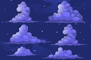 Cartoon Clouds, an Illustration by yuanden graphics (Thumbnail 2 of 3)
