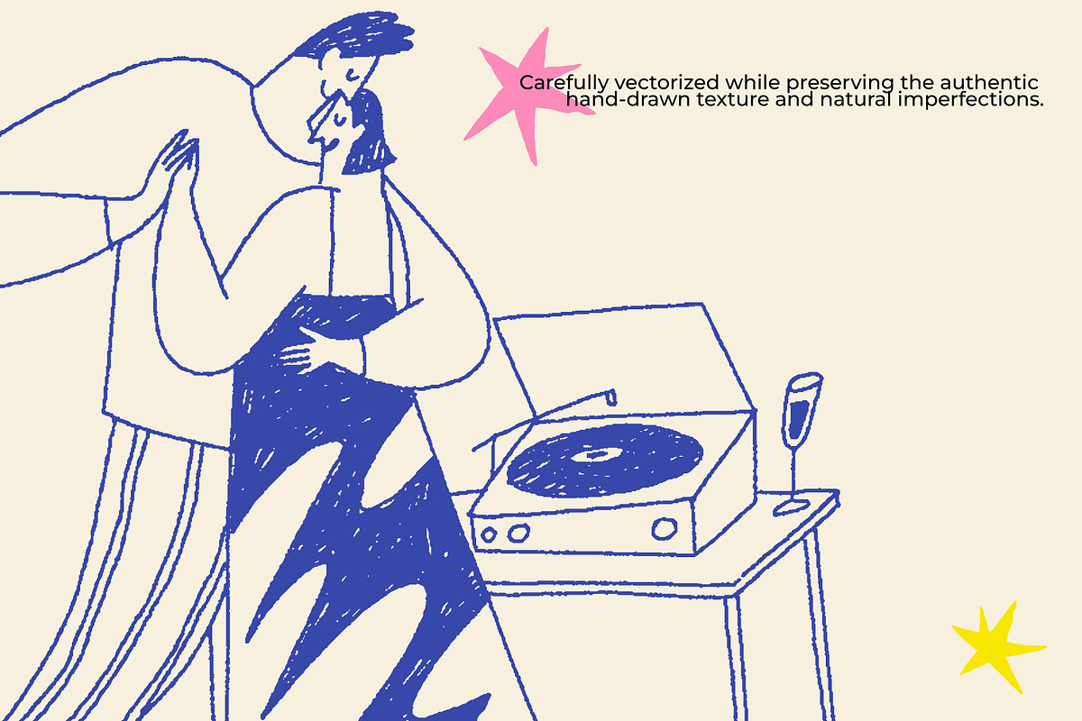 Cheers! Happy People Illustrations, a Person Illustration by Olly Kava (Photo 4 of 10)
