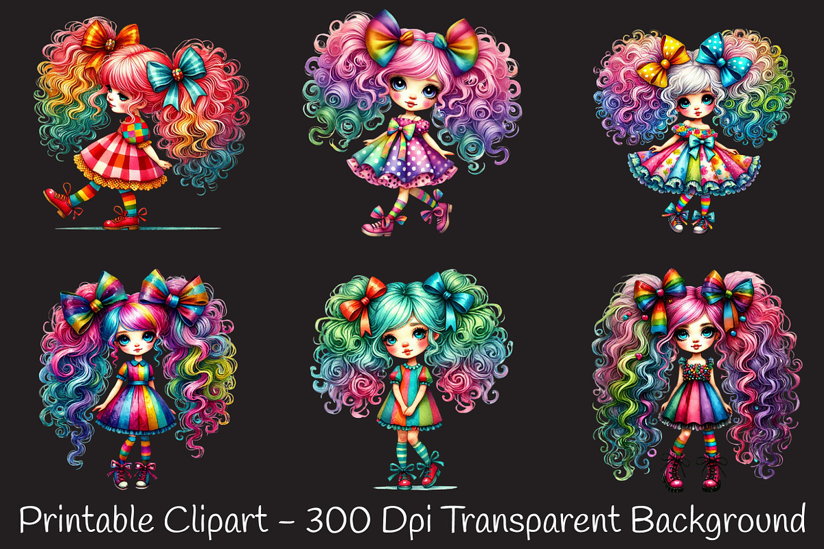Quirky girl clipart girl png, an Illustration by RobertsArt (Photo 4 of 7)