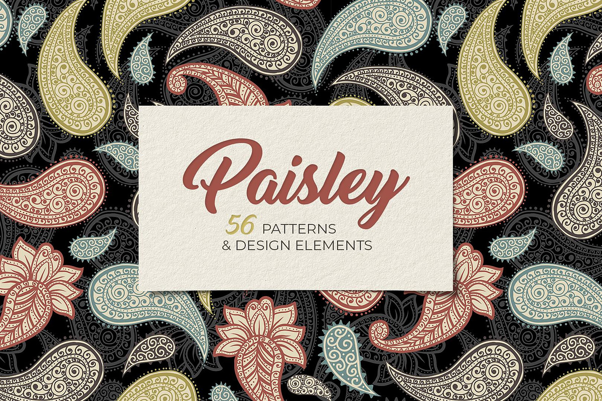 Paisley Patterns Collection, a Pattern Graphic by ilonitta (Photo 12 of 12)