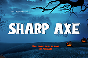 Sharp Axe - Halloween Font, a Serif Font by Pinisi ART (Thumbnail 1 of 10)