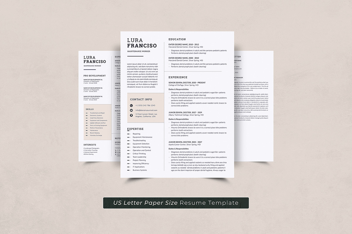 Resume Template, a Resume Template by DesignDevisers (Photo 5 of 10)