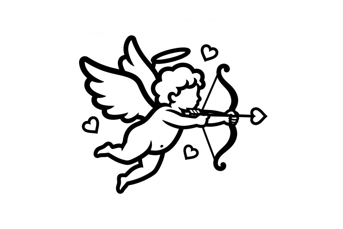 Cupid Angel Valentine Vector Bundle, an Illustration by jahid234 (Photo 22 of 47)