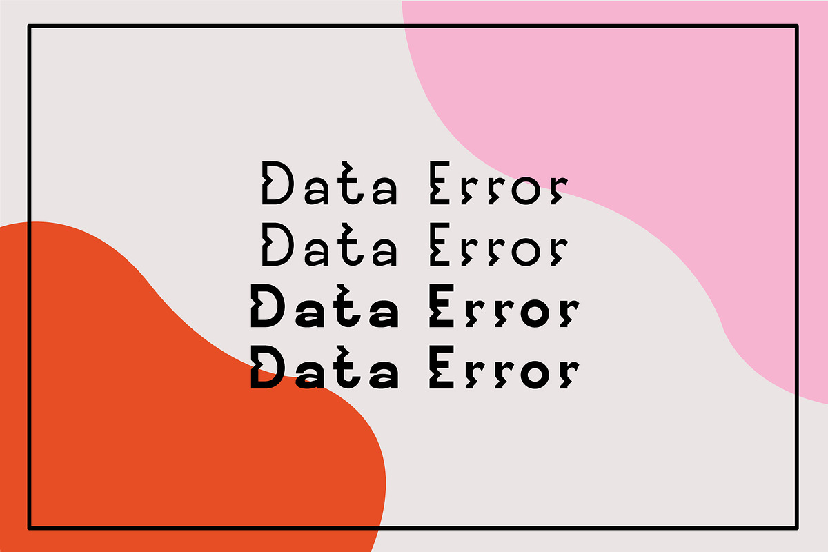 Ponte Glitch Font preview 6
