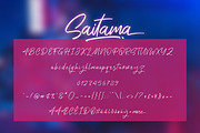 Saitama Script, a Script Font by khurasan (Thumbnail 7 of 8)