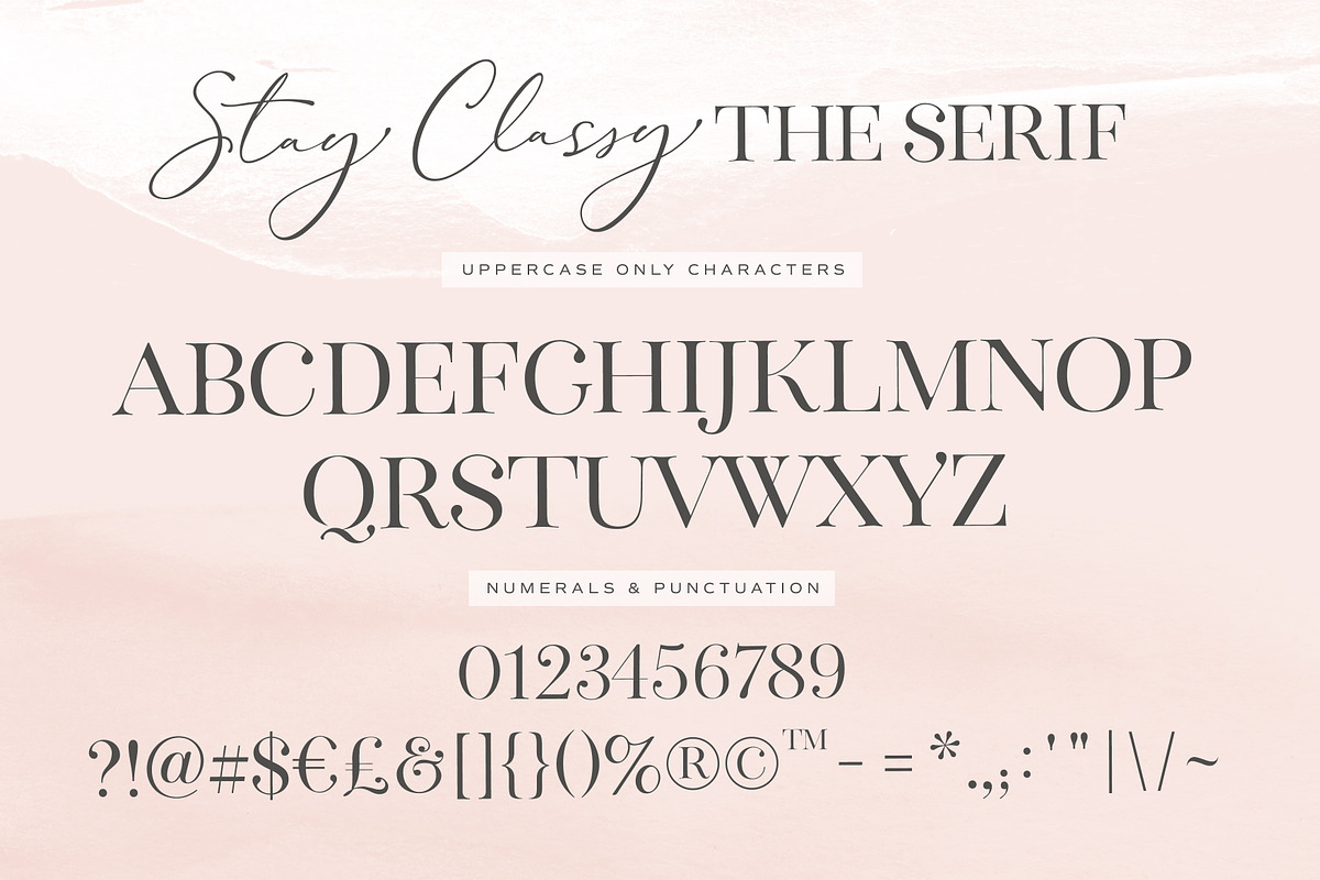 The Stay Classy Font Duo, a Serif Font by Nicky Laatz (Photo 36 of 36)