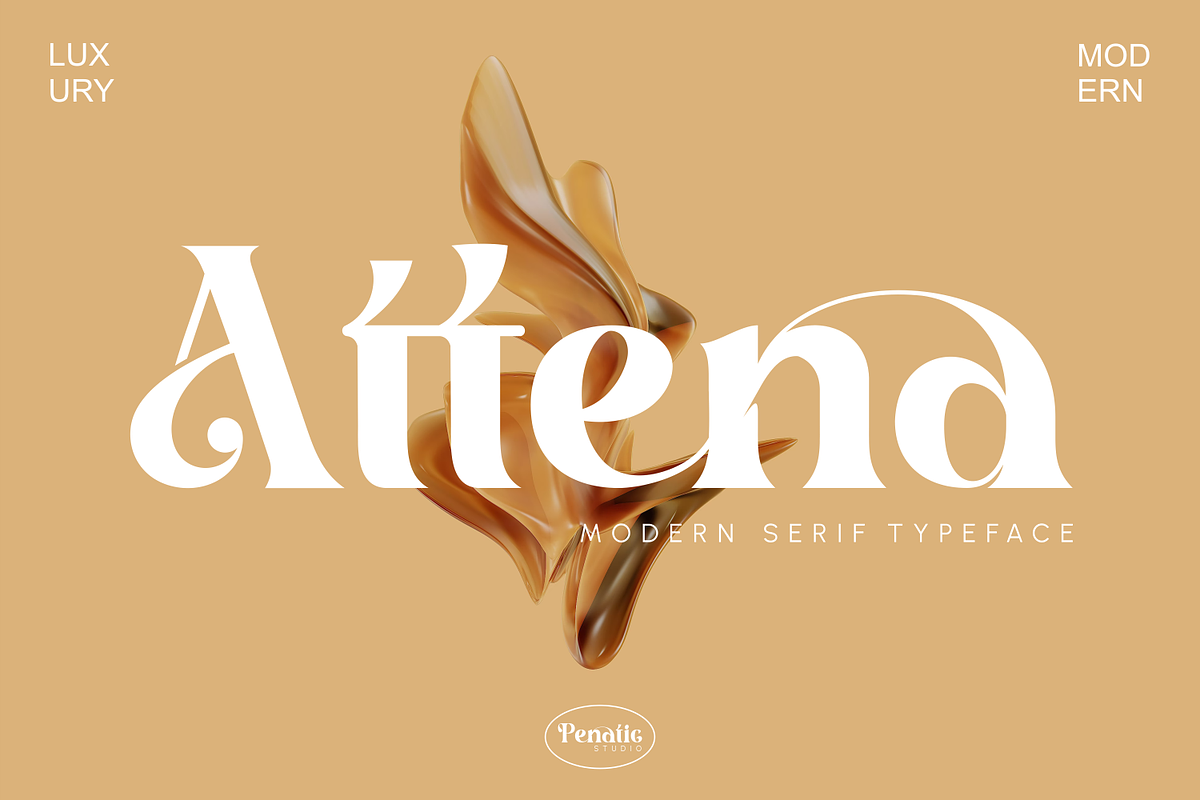 Attena _ modern serif typeface, a Serif Font by Penatic Studio (Photo 1 of 10)