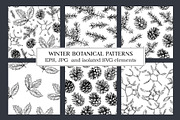 Winter botanical patterns, a Seasonal Illustration by Robusta (Thumbnail 1 of 8)