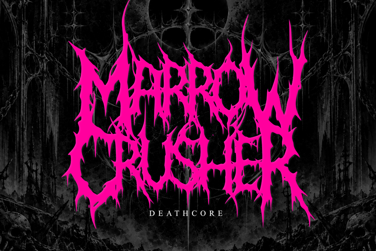 Kroven - Death Metal Font, a Symbol Font by Masyafi Studio (Photo 4 of 9)