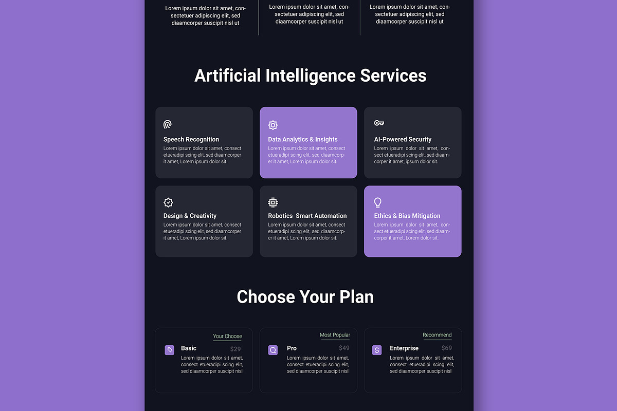 Artificial Intelligence Landing Page, a Landing Page Template by MightyDesign (Photo 5 of 9)
