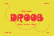 DROOB - Display Font, a Sans Serif Font by Boril Std (Thumbnail 3 of 13)