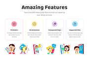 Animated Online Shopping Stickers, a Duotone Icon by Vectors Market (Thumbnail 2 of 7)