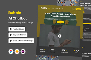 Bubble - AI Chatbot Website Landing