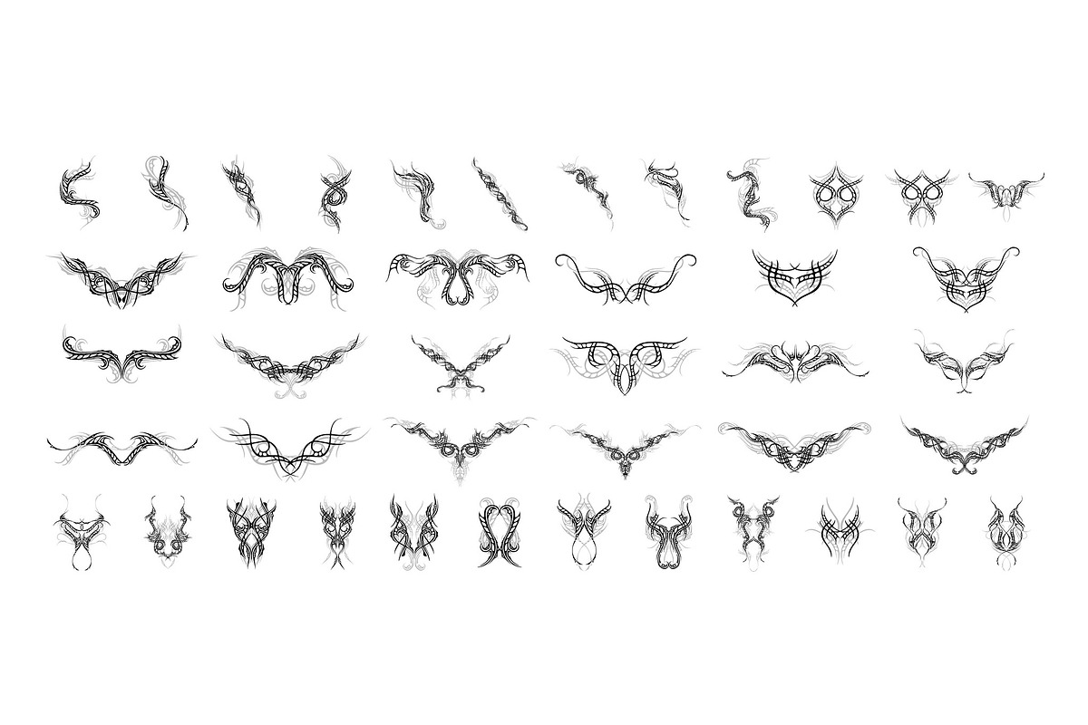 Tattoo Toolkit(Vector, PNG, Brushes), a Brush Add-On by xresch (Photo 17 of 26)