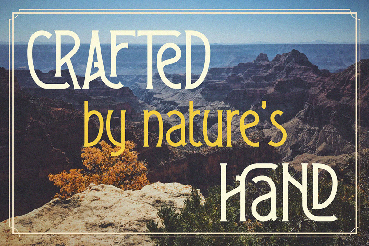 Heritager ArtDeco Ligature Font, a Serif Font by JumboDesign (Photo 4 of 6)