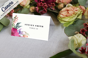 Canva Escort Card Template