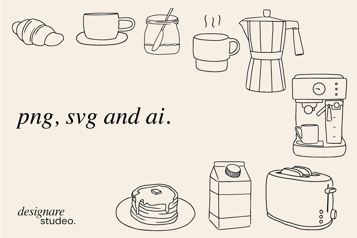 Breakfast O'clock Illustrations, a Decorative Illustration by ginni illustrations (Photo 5 of 5)