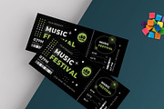 Music Festival Party Ticket, a Stationery Template by MightyDesign (Thumbnail 2 of 6)