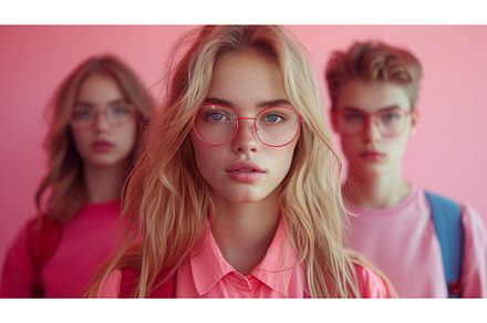 Students collaged on a color, a School & Education Photo by ZinetroN