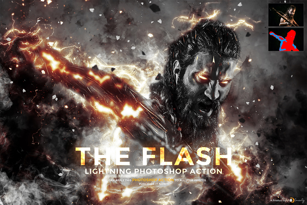 The Flash - Lightning Ps Action, an Action Add-On by A R T M A R T (Photo 5 of 10)
